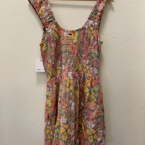 O'NEIL ADELLE JANIS FLORAL SMOCKED DRESS NWT - Picture 9 of 9